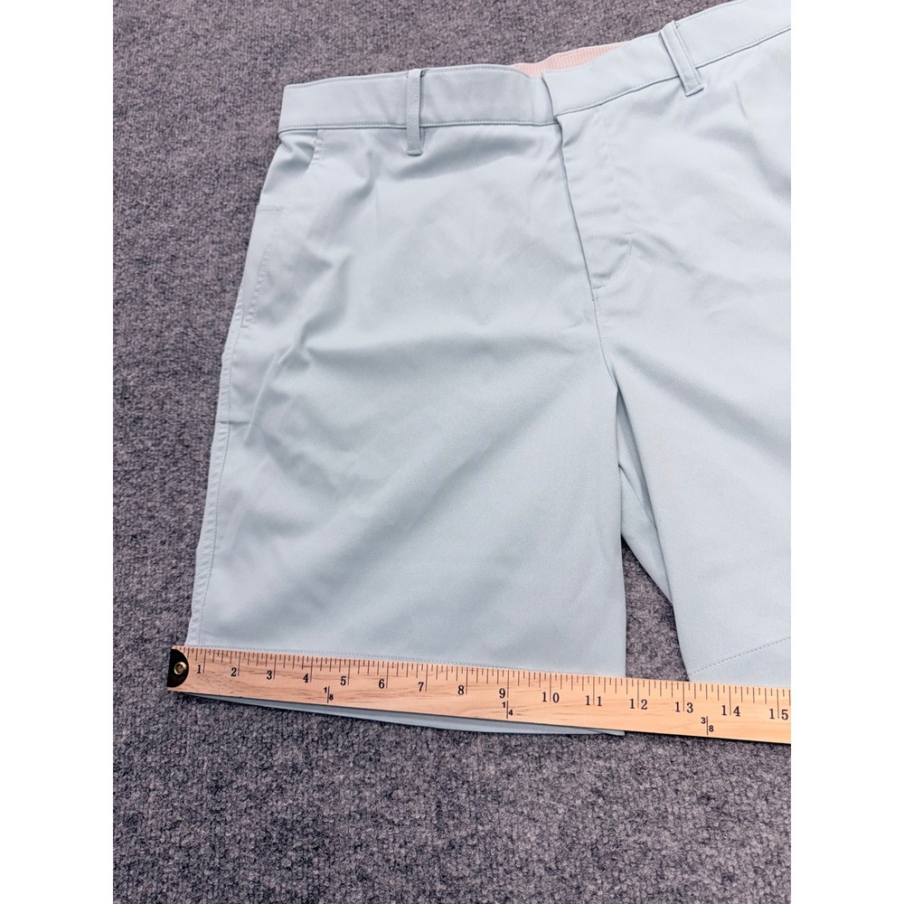 Nike Golf Shorts Mens 36 Light Blue Mint Performance Flat Front 9" - Picture 3 of 6